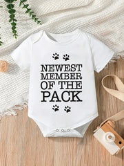 Baby Member Of The Pack Onesie, Short Sleeve Casual Wear