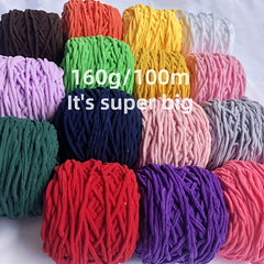 Ice Strips Yarn for DIY Handbag & Cushion - Single Thread Large Ball Polye