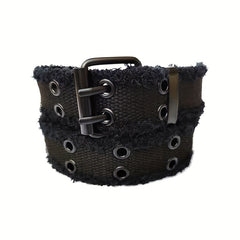 Double Hole Sports Belt Pin Buckle Heavy Duty Belt