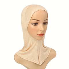 Elastic Hijab Cap Under Scarf Full Coverage Sunscreen Hat for Women