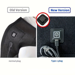 Adjustable USB Heating Shoulder Pad Hot Compress Vibration Massage