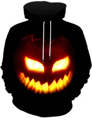 Men's Halloween Pumpkin Graphic Hoodie