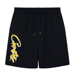 Star Pattern Comfy Shorts Men's Casual Elastic Waist Drawstring Shorts