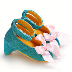 Baby Girl High Heel Shoes Soft Slip On Walking Shoes for Photo Party