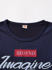 Boys Imagine Outfit Shorts & T-shirt Short Sleeves Crew Neck Casual Summer Kids