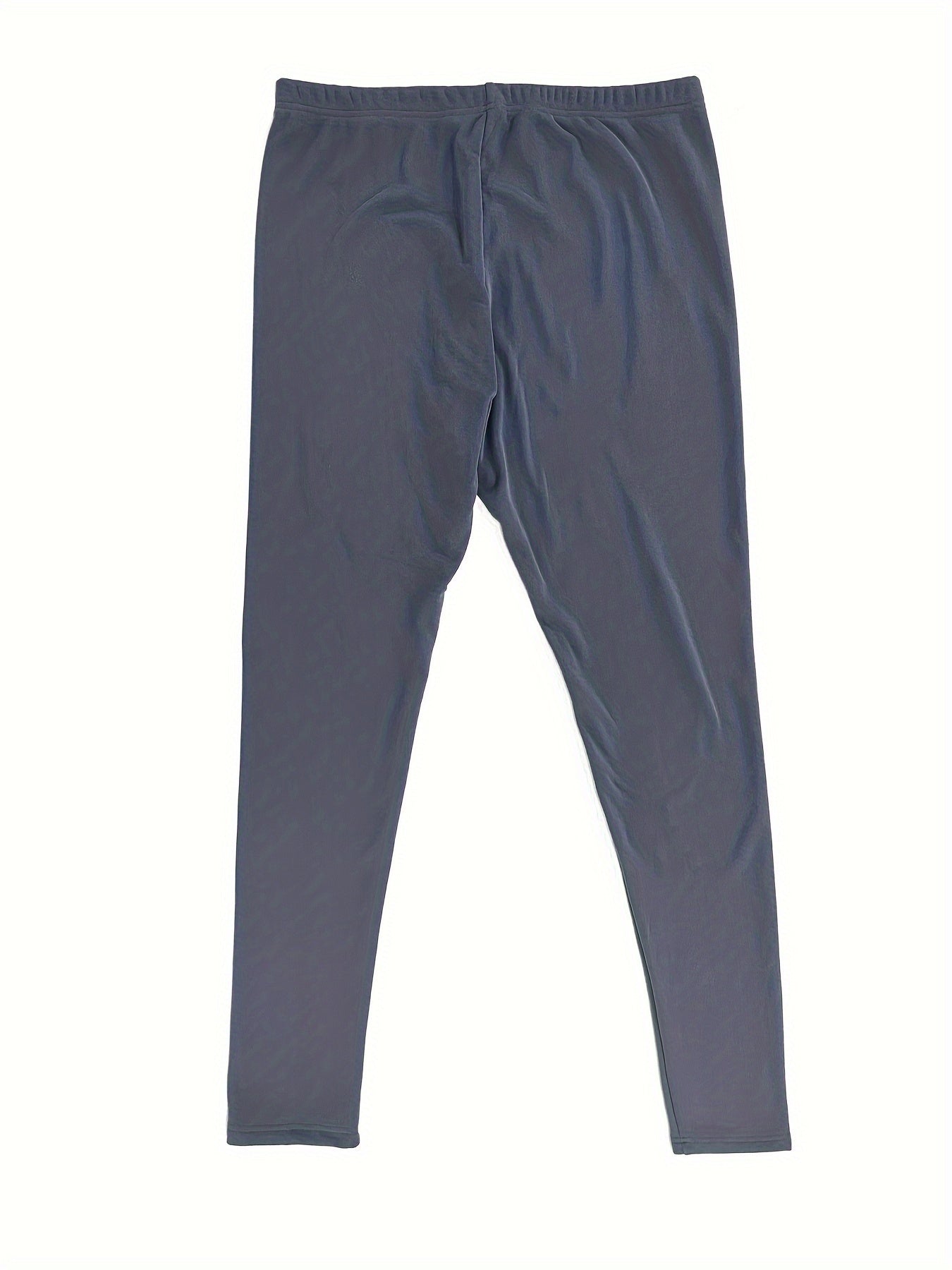 Casual Leggings Women's Plus Solid Liner Fleece Elastic High Rise High