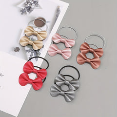 Rabbit Ears Hair Tie Glitter Bowknot Headwear for Baby Girls