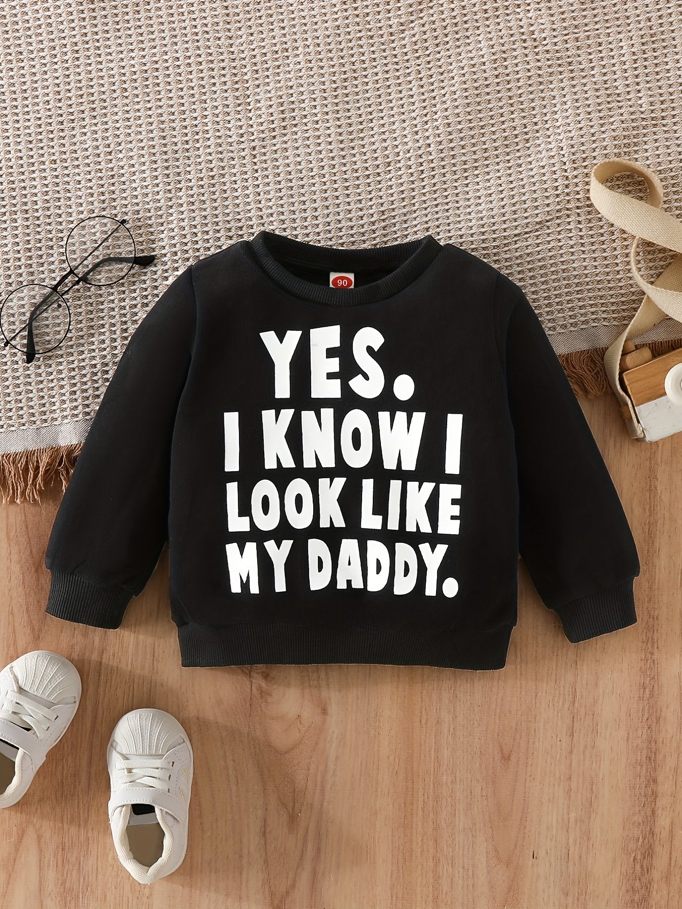 Kids Long Sleeve Sweatshirt Daddy's Look-alike