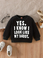 Kids Long Sleeve Sweatshirt Daddy's Look-alike
