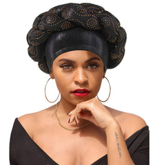 Twist Nail Bonnet Casual Turban Solid Women Headscarf Headwarp