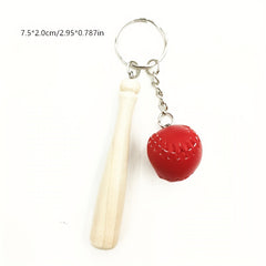 Creative Baseball Keychain Pendant Sports Key Ring Party Small