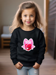 OERYUI Girls boys With All My Love Print Heart Graphic Sweatshirt Comfy Pullover