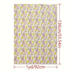 1yd Faux Cotton Fabric for DIY Clothes - Cut Size