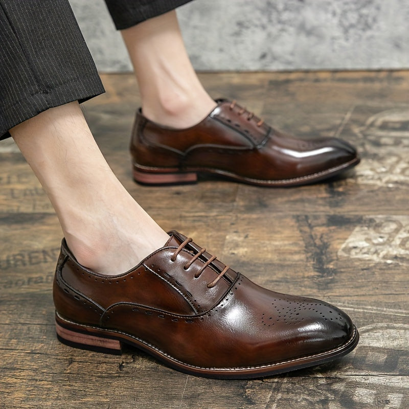 Men's British Style Oxford Shoes Wear resis...