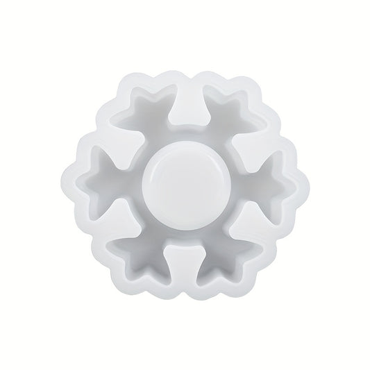 Snowflake Candle Holder Silicone Mold - DIY Christmas Decor