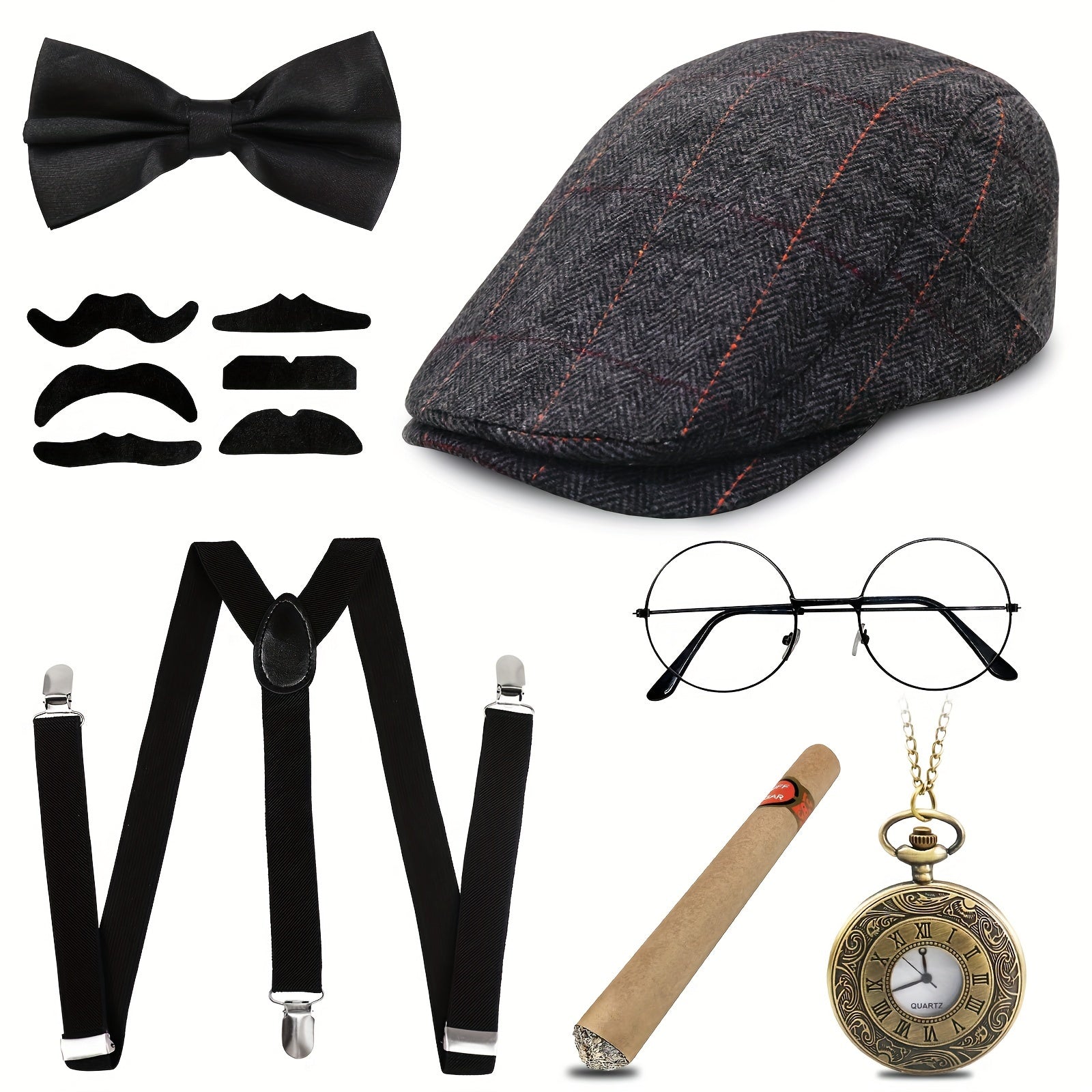 1920s Old Money Style Accessory Set Costume Kit