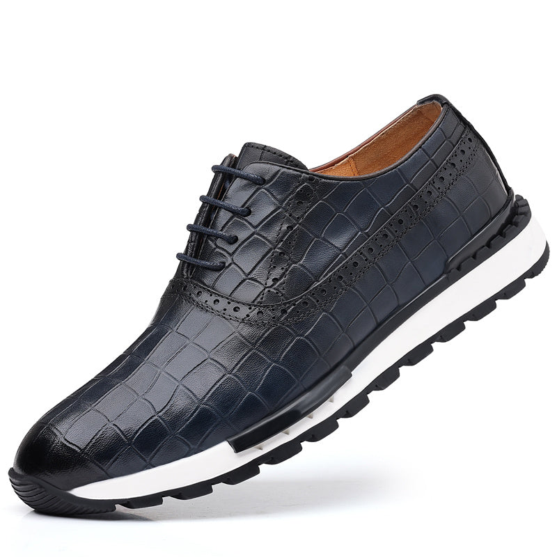 Men's Plaid Casual Oxford Shoes Outdoor Dress Shoes