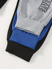 3pcs Happy Time Boys Active Sweatpants Breathable Jogger Sports Pants