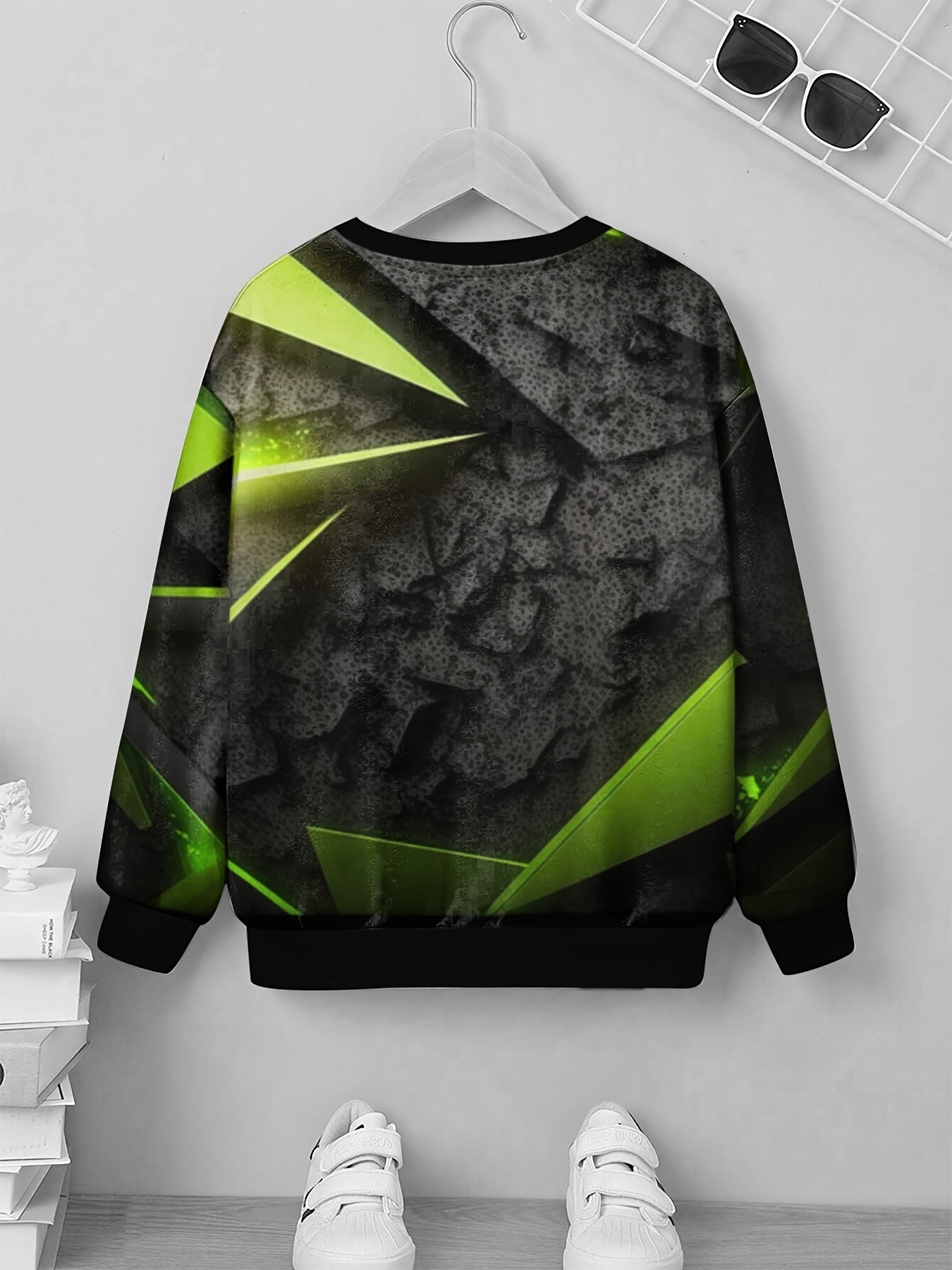 Teens Radiant 3D Print Sweatshirt Casual Pullover