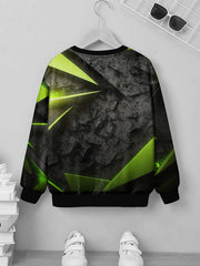 Teens Radiant 3D Print Sweatshirt Casual Pullover