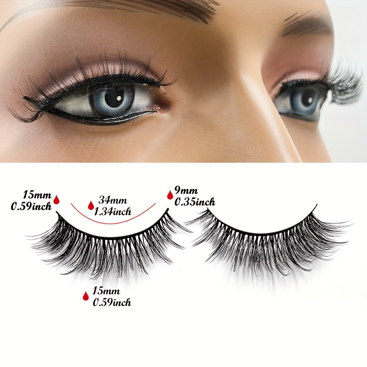 7 Pairs Fluffy 3D Silk False Eyelashes Natural Look