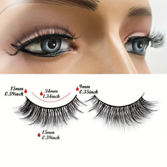7 Pairs Fluffy 3D Silk False Eyelashes Natural Look