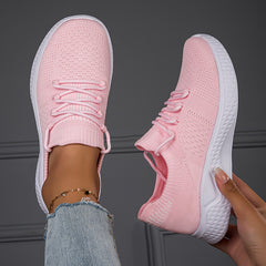 Women's Breathable Lace-up Sneakers Non-slip Running Shoes