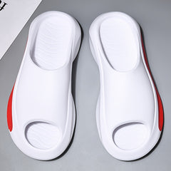 Men Cloud Slides Pillow Slippers Lightweight Open Toe Shoes