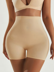 High Waist Padded Boyshort Panties Seamless Control Underwear