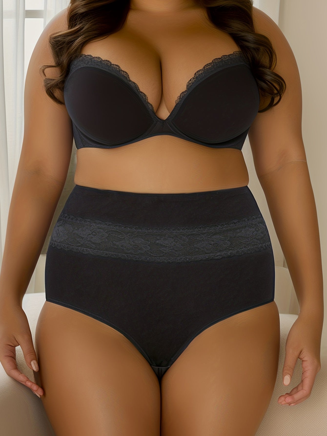 Lace High Waisted Tummy Control Underwear