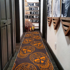 Gothic Halloween Runner Rugs Of The Dead Laundry Room Rug