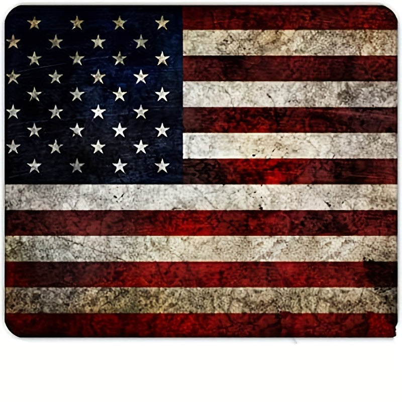 1pc American Flag Mouse Pad Non slip Rubber Base Computer Mouse Pad