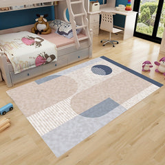 Fluffy Faux Wool Area Rug Non-slip Modern Large Carpet
