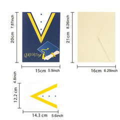 Graduation Blessing 3D Pop up Card For Classmate Memorial Gift