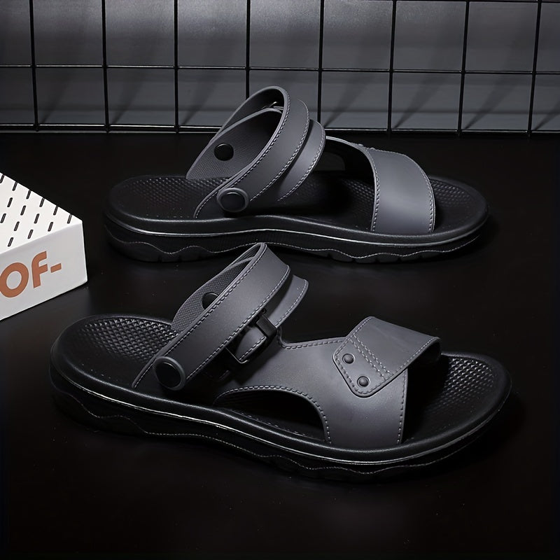 Men's Non Slip Sandals Quick Drying Comfy Slides Beach Shoes