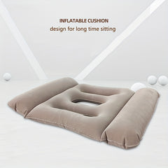 Inflatable Seat Cushion Flocking PVC Air Cushion for Home, Office & Car