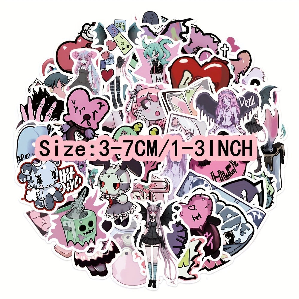 50pcs Hot Lady Series Graffiti Stickers DIY Sticker