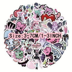 50pcs Hot Lady Series Graffiti Stickers DIY Sticker