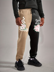 Coconut Tree Print Men's Drawstring Sweatpants Loose Jogger Pants