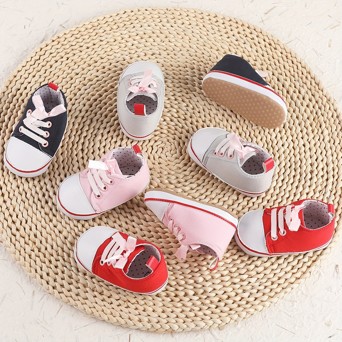 Baby Girls Casual Sneakers Lightweight Non Slip Shoes