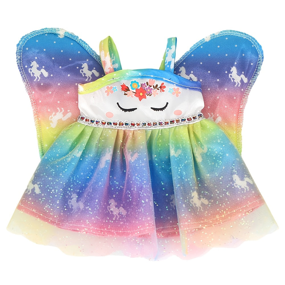 Colorful Winged Doll Dresses for 12in Dolls