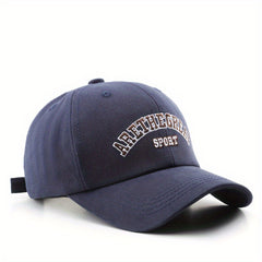 Letter Embroidery Baseball Cap Solid Cotton Dad Hat Unisex Lightweight Sun Hats