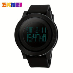 Unisex Sporty Round Electronic Watch Waterproof Casual Military Wristwatch