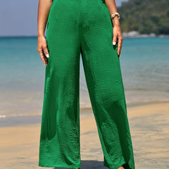 Elastic Waist Wide Leg Pants for Women