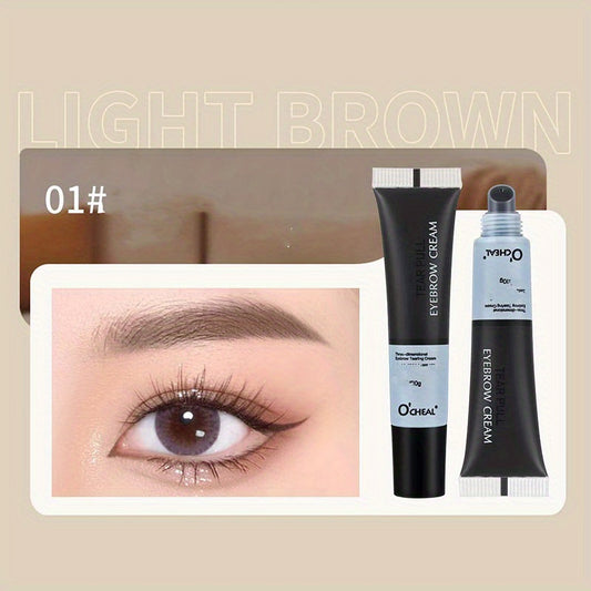 3D Eyebrow Dye Cream Film Forming Tear Off Natural Waterproof Eyebrow Tint