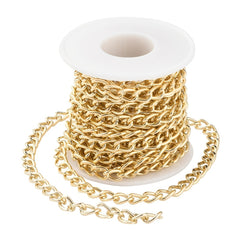 5m Aluminum Chain Roll for Jewelry Making Necklaces Bags