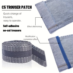 1pc DIY Striped Trouser Patch 118 1 inch Self Adhesive Stickers