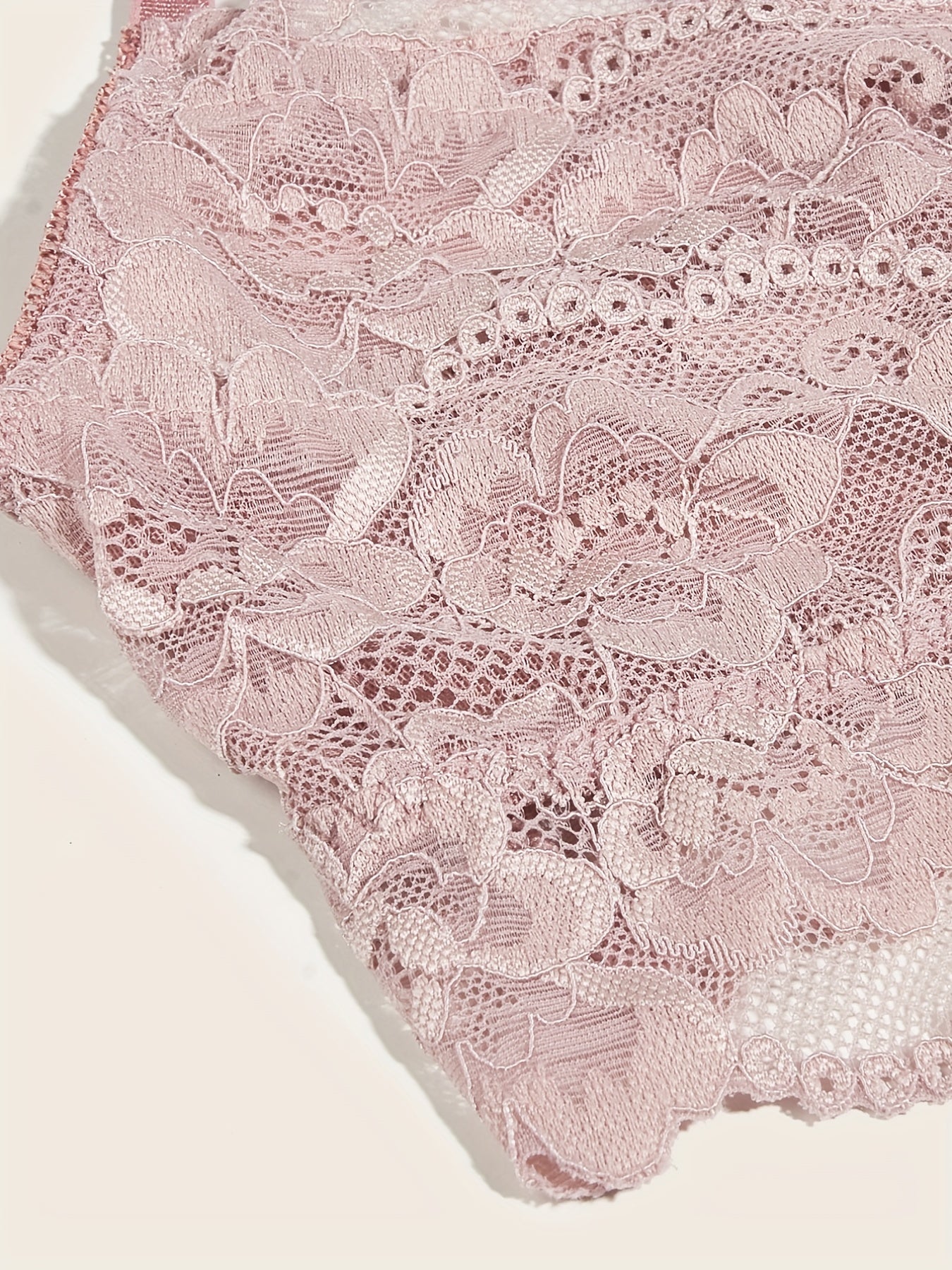 Scallop Trim Wireless Lace Bra
