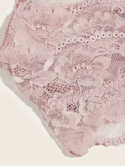 Scallop Trim Wireless Lace Bra