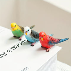 1pc Parrot Bird Model Durable PVC for Home Decor Garden Potting DIY Projects